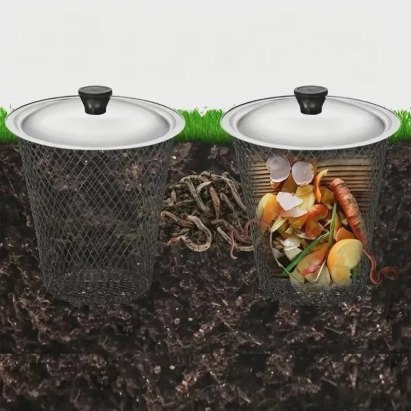 1/2pcs Worm Composter with Lid - огляд і ціна Urban Farming Garden